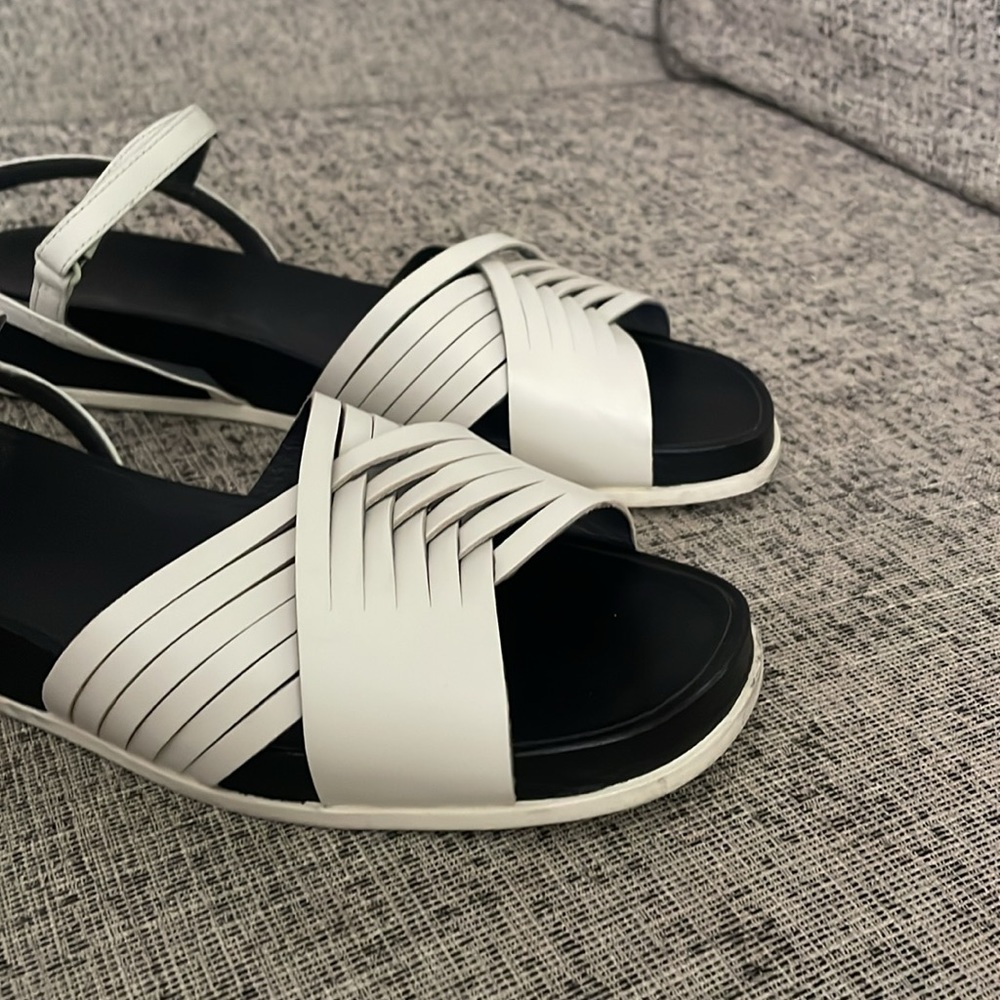Camper Antonik Off White Leather Sandals Size 41 US 10 - Picture 9 of 12